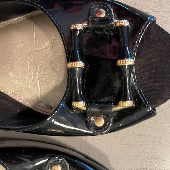 Black patent shoes/ size 10/Liz Claiborne - Picture 2 of 7